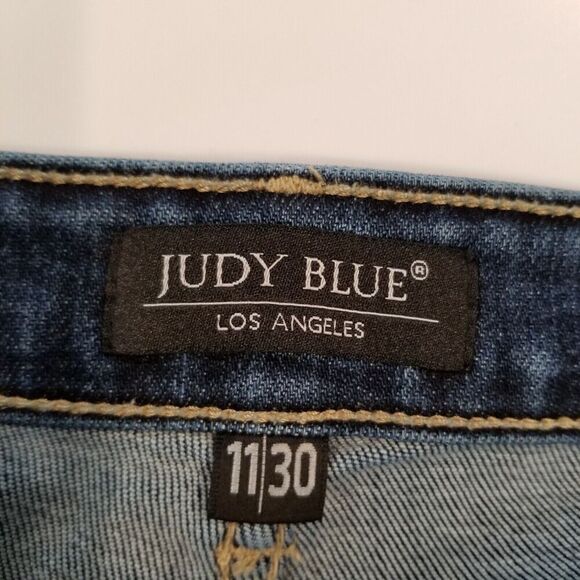 Judy Blue Women's Boyfriend Jeans Size 30  Distressed Blue Mid Rise  Denim - Picture 8 of 10